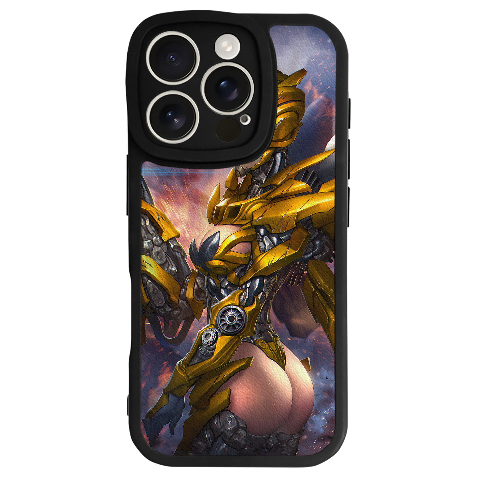 （画像用） Transformers トランスフォーマー 【iPhone 16シリーズ対応】シリコンスマホケース（レザー調） 材質：シリコン